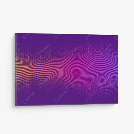 Tableau sur toile vagues chromatiques violet et magenta – Wallnifity®