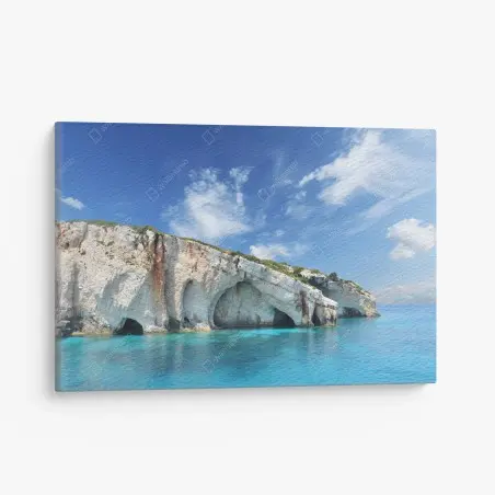 Tableau sur toile grottes bleues de Zakynthos – Wallnifity®