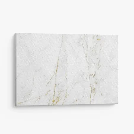 Tableau sur toile marbre blanc aux veinures dorées – Wallnifity®
