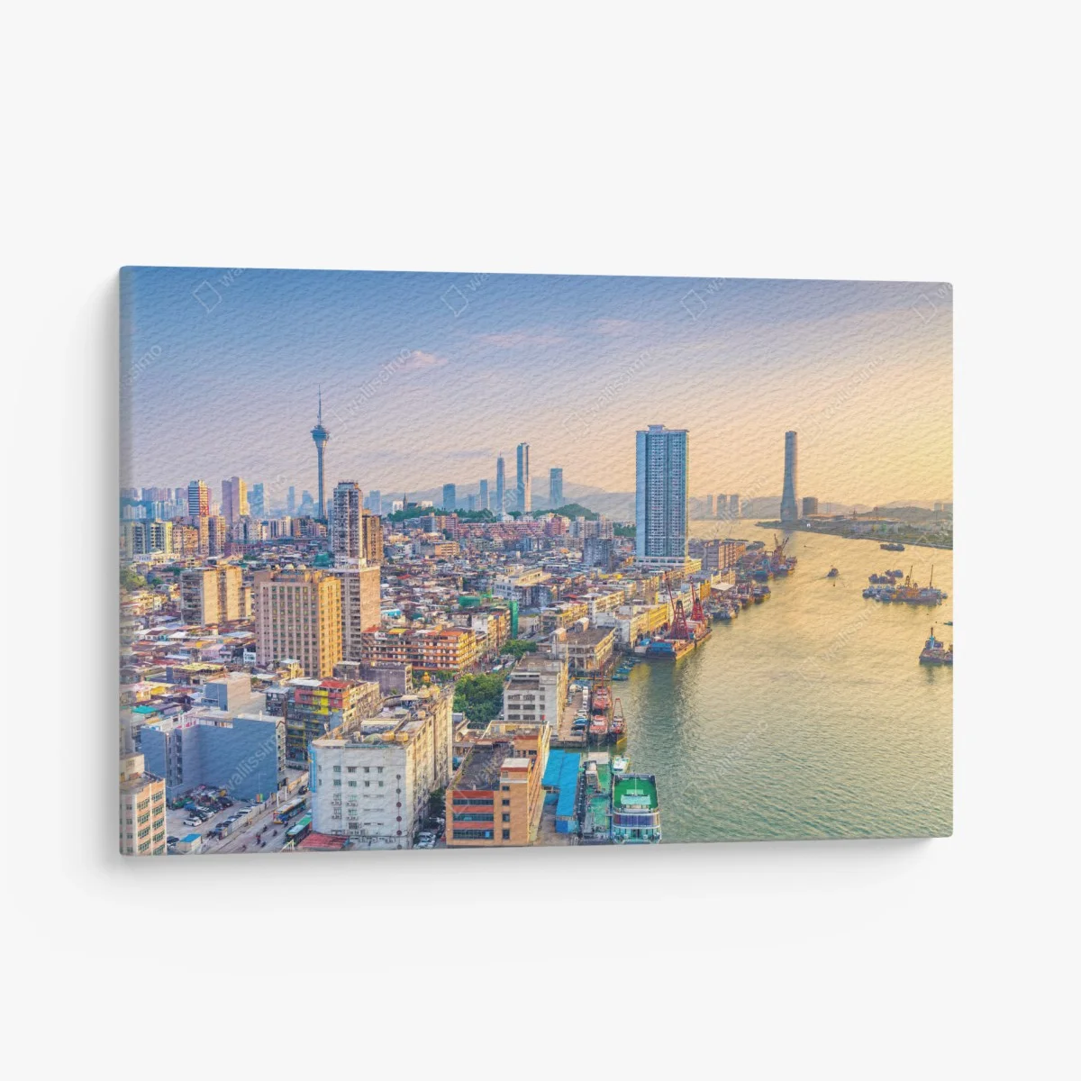 Tableau sur toile vue panoramique de Macao au coucher de soleil – Wallnifity® Tableau sur toile vue panoramique de Macao au coucher de soleil – Wallnifity®