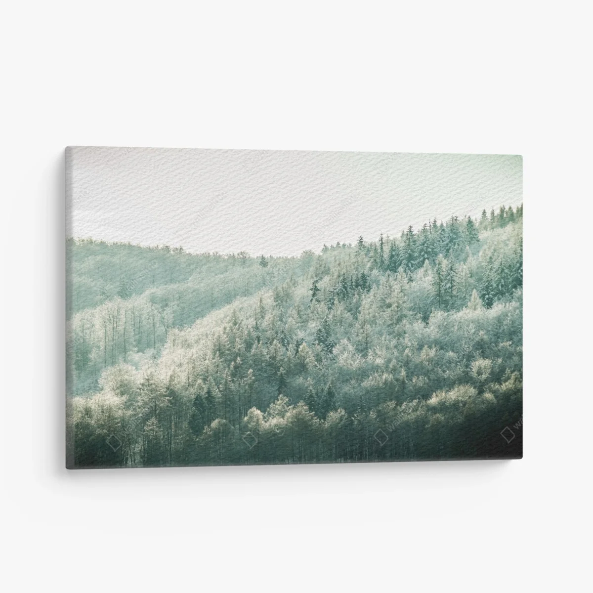 Tableau sur toile forêt hivernale givrante à la lumière douce – Wallnifity® Tableau sur toile forêt hivernale givrante à la lumière douce – Wallnifity®