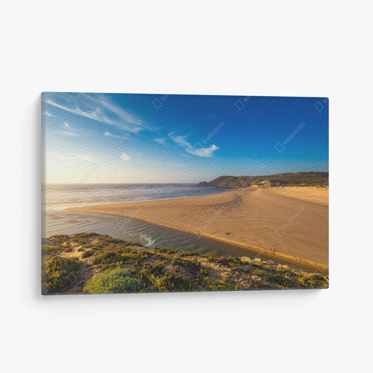 Tableau sur toile paysage côtier Praia da Amoreira, Algarve au coucher de soleil – Wallnifity® Tableau sur toile paysage côtier Praia da Amoreira, Algarve au coucher de soleil – Wallnifity®