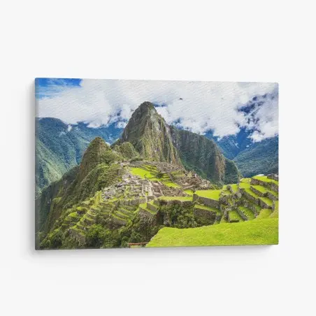 Tableau sur toile vue panoramique de Machu Picchu – Wallnifity®