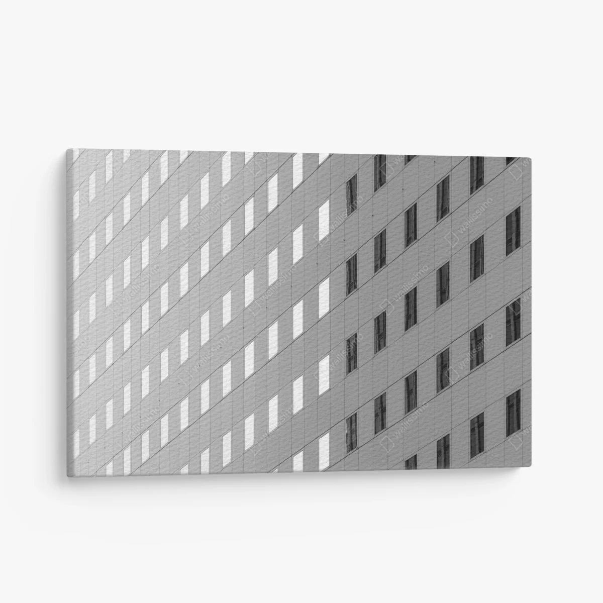 Tableau sur toile façade géométrique en noir et blanc – Wallnifity® Tableau sur toile façade géométrique en noir et blanc – Wallnifity®