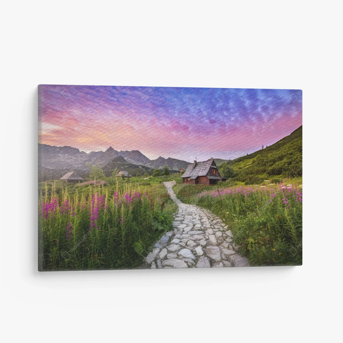 Tableau sur toile lever de soleil estival à Hala Gąsienicowa, Tatras – Wallnifity® Tableau sur toile lever de soleil estival à Hala Gąsienicowa, Tatras – Wallnifity®