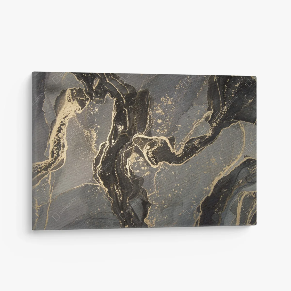 Tableau sur toile marbrure abstraite aux reflets dorés – Wallnifity® Tableau sur toile marbrure abstraite aux reflets dorés – Wallnifity®