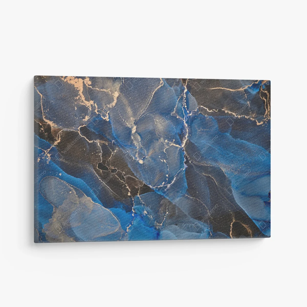 Tableau sur toile rêverie azur et or – Wallnifity® Tableau sur toile rêverie azur et or – Wallnifity®