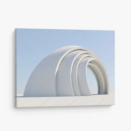 Tableau sur toile arches blanches minimalistes – Wallnifity®