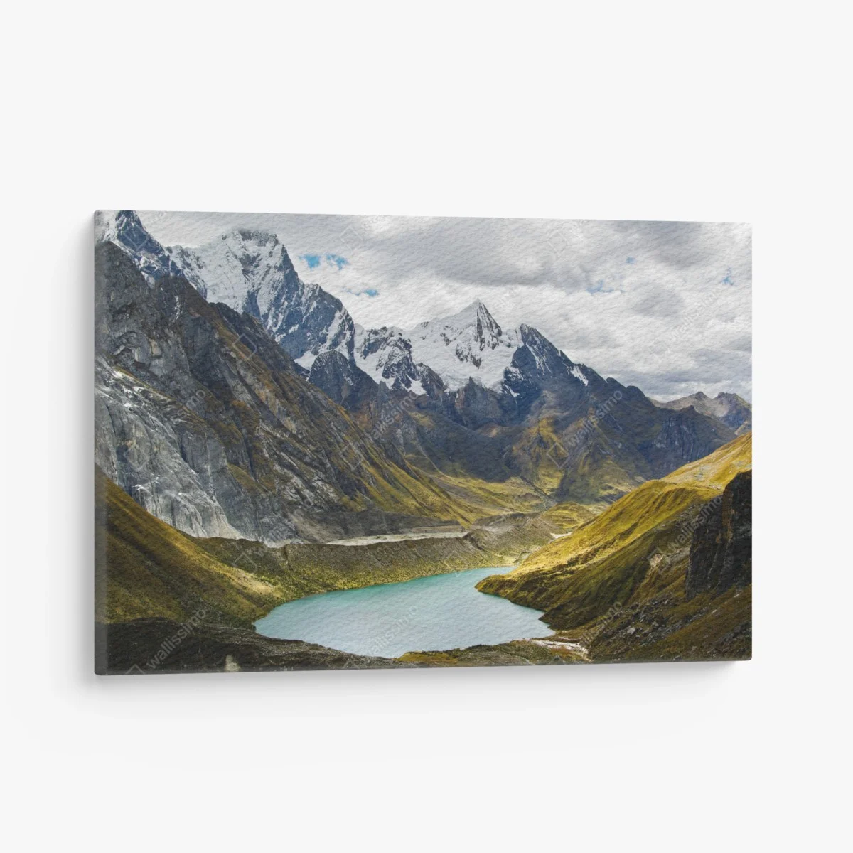 Tableau sur toile panorama de lac glaciaire en montagne – Wallnifity® Tableau sur toile panorama de lac glaciaire en montagne – Wallnifity®