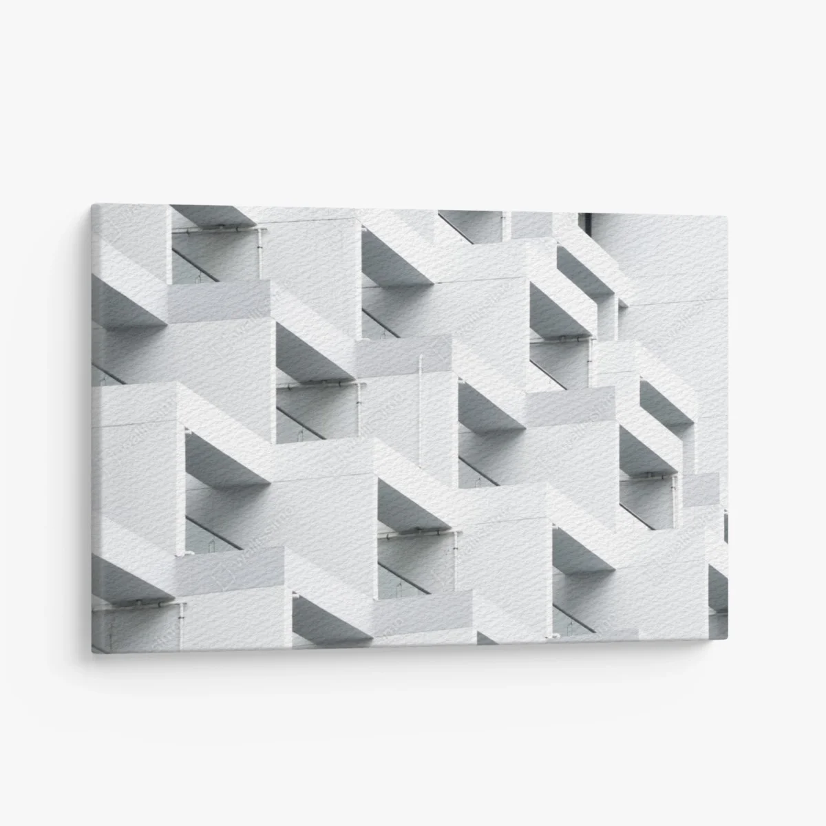 Tableau sur toile façade géométrique en béton blanc – Wallnifity® Tableau sur toile façade géométrique en béton blanc – Wallnifity®