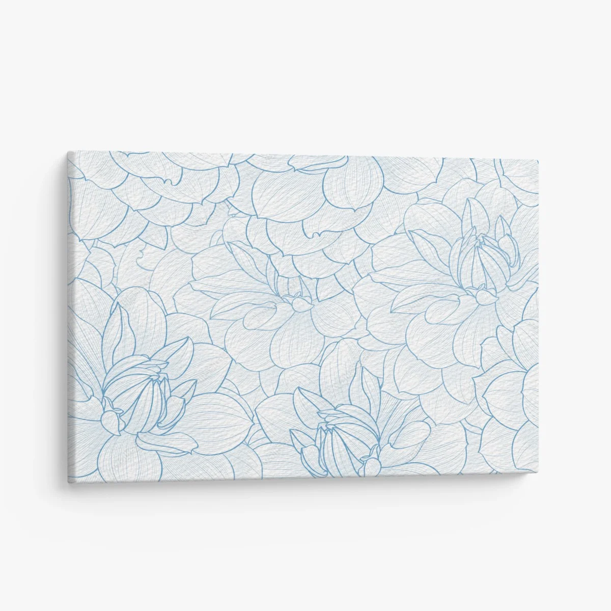 Tableau sur toile motif floral délicat en esquisse bleue – Wallnifity® Tableau sur toile motif floral délicat en esquisse bleue – Wallnifity®