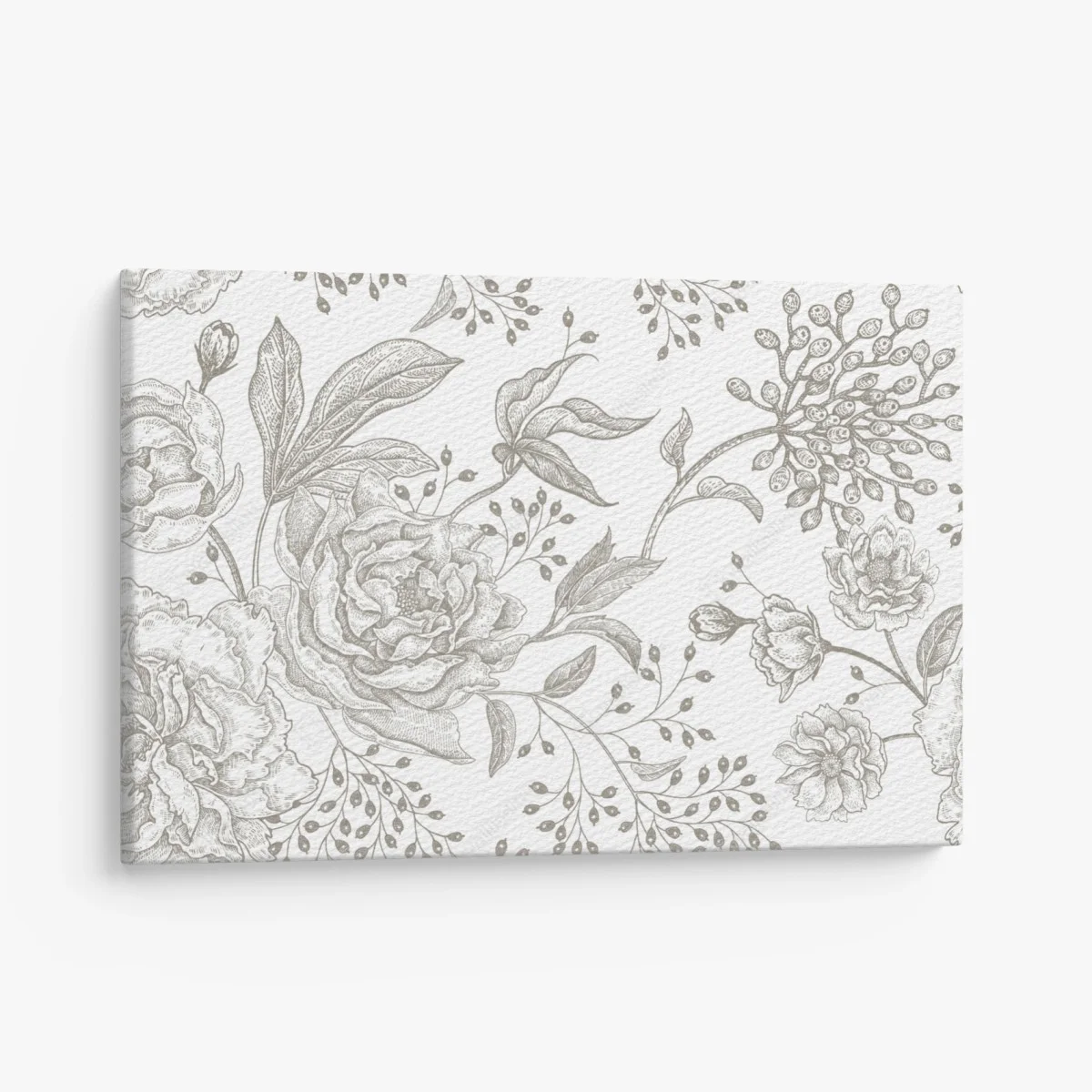 Tableau sur toile fleurs vintage en lignes délicates – Wallnifity® Tableau sur toile fleurs vintage en lignes délicates – Wallnifity®
