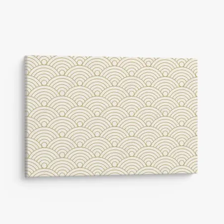 Tableau sur toile motif de vagues japonaises dorées – Wallnifity®