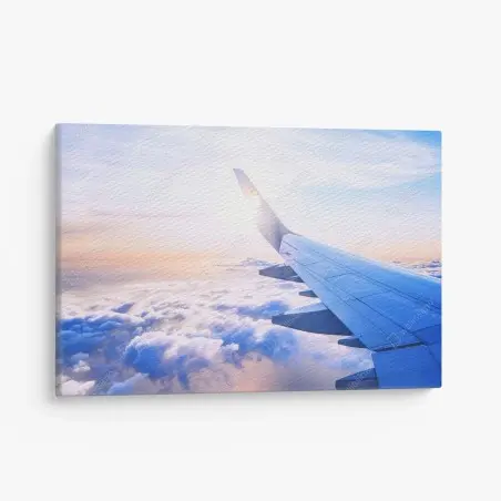 Tableau sur toile vue aérienne au coucher de soleil – Wallnifity®
