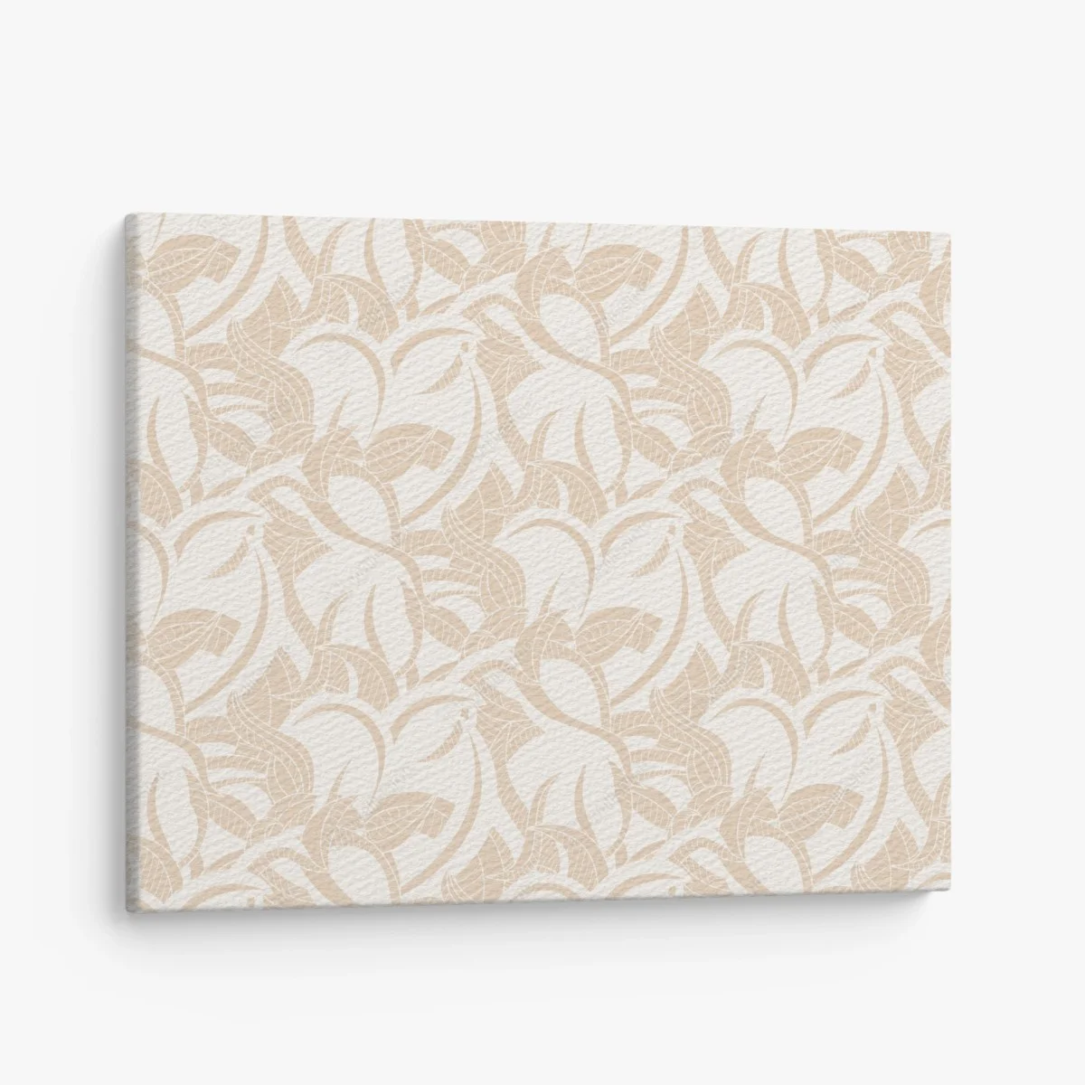 Tableau sur toile motif feuillage beige délicat – Wallnifity® Tableau sur toile motif feuillage beige délicat – Wallnifity®