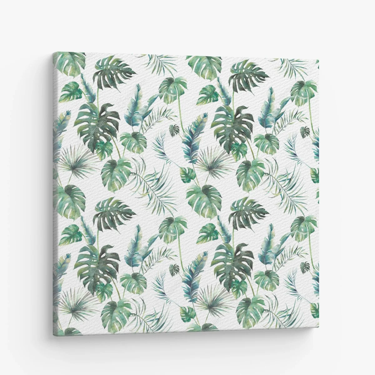 Tableau sur toile motif feuilles tropicales en aquarelle – Wallnifity® Tableau sur toile motif feuilles tropicales en aquarelle – Wallnifity®