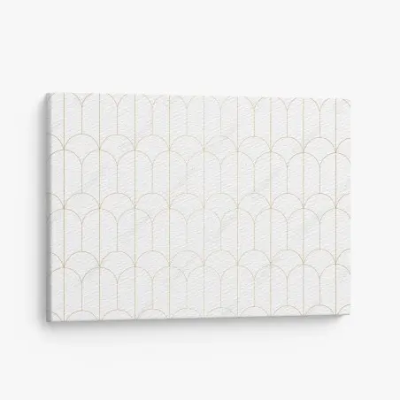 Tableau sur toile motif art déco doré et minimaliste – Wallnifity®
