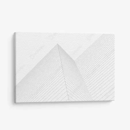 Tableau sur toile pyramide de lignes minimalistes – Wallnifity®