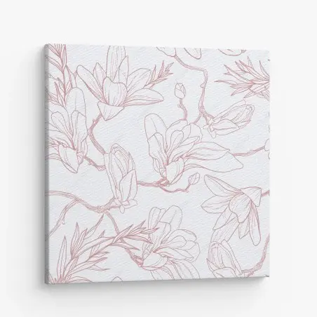 Tableau sur toile motif magnolia délicat et aérien – Wallnifity®