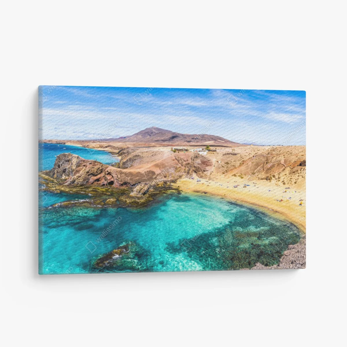 Tableau sur toile vue panoramique de la côte turquoise de Papagayo, Lanzarote – Wallnifity® Tableau sur toile vue panoramique de la côte turquoise de Papagayo, Lanzarote – Wallnifity®