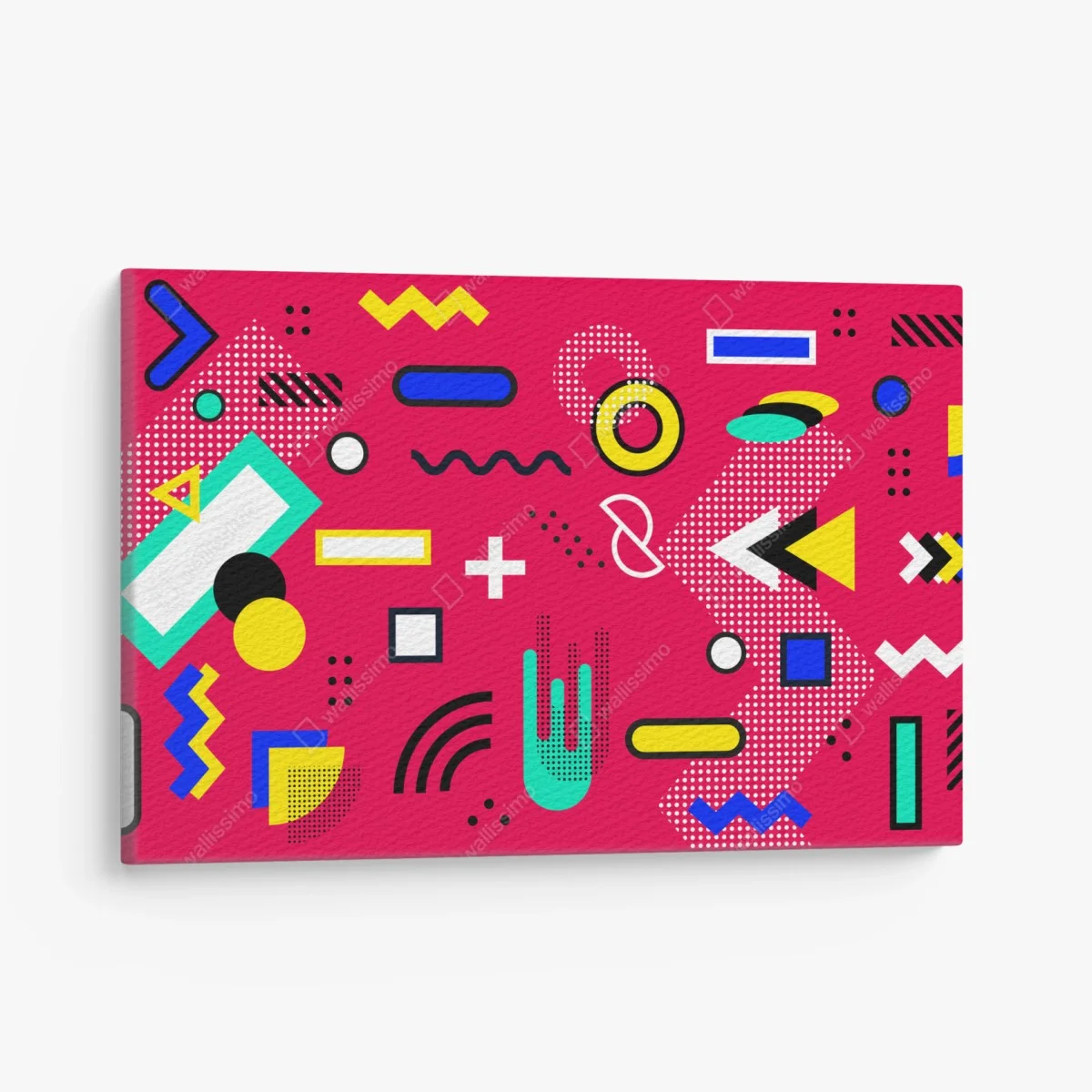 Tableau sur toile motif géométrique rétro coloré – Wallnifity® Tableau sur toile motif géométrique rétro coloré – Wallnifity®