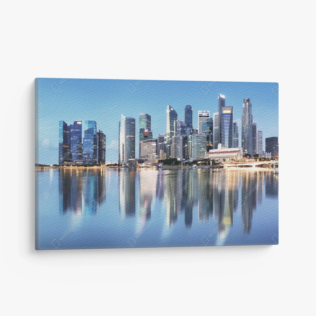 Tableau sur toile panorama urbain de Singapour au crépuscule – Wallnifity® Tableau sur toile panorama urbain de Singapour au crépuscule – Wallnifity®