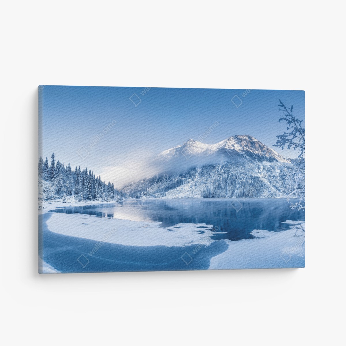 Tableau sur toile panorama hivernal des Alpes Suisses – Wallnifity®