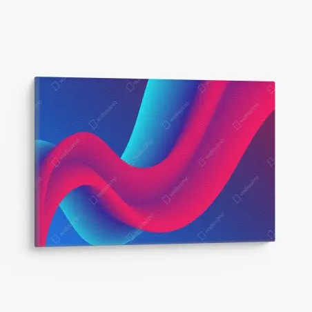 Tableau sur toile rubans fluides néon – Wallnifity®