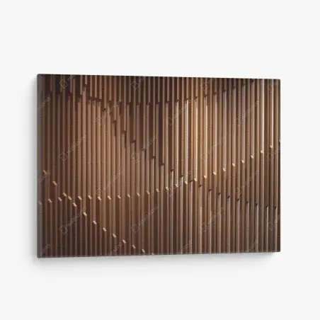 Tableau sur toile motif vertical en bois pour décoration murale – Wallnifity®