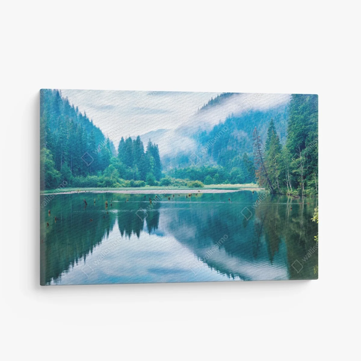 Tableau sur toile matin brumeux à Lacu Rosu – Wallnifity® Tableau sur toile matin brumeux à Lacu Rosu – Wallnifity®