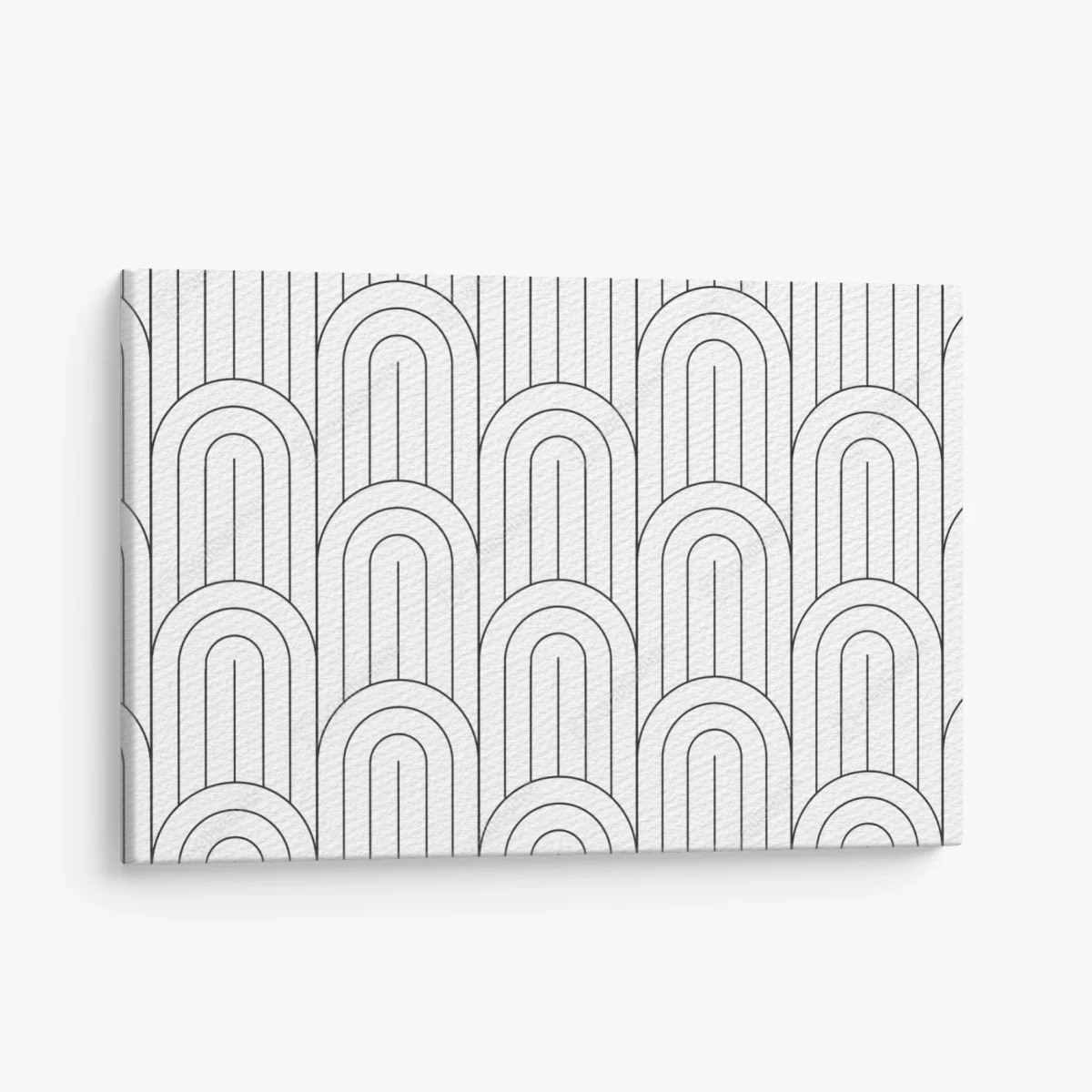 Tableau sur toile motif d'arcs géométriques noir et blanc – Wallnifity® Tableau sur toile motif d'arcs géométriques noir et blanc – Wallnifity®
