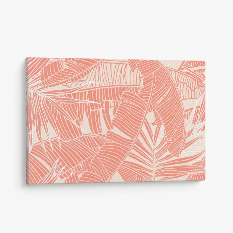 Tableau sur toile jungle corail stylisée – Wallnifity® Tableau sur toile jungle corail stylisée – Wallnifity®