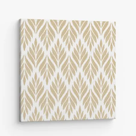 Tableau sur toile motif feuilles dorées pour décoration murale – Wallnifity®