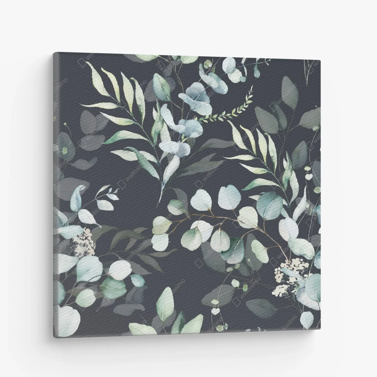 Tableau sur toile motif de feuillages aquarelle sur fond sombre – Wallnifity® Tableau sur toile motif de feuillages aquarelle sur fond sombre – Wallnifity®