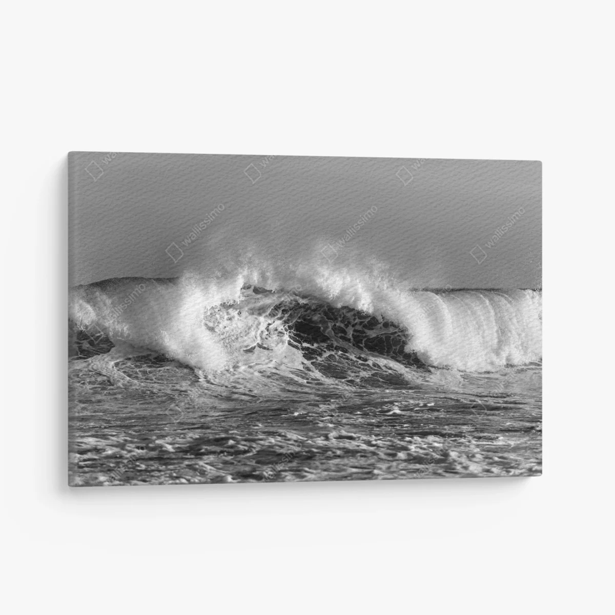 Tableau sur toile vague puissante en noir et blanc – Wallnifity® Tableau sur toile vague puissante en noir et blanc – Wallnifity®