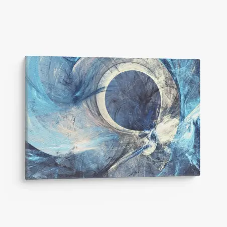 Tableau sur toile vortex fractal bleu – Wallnifity®