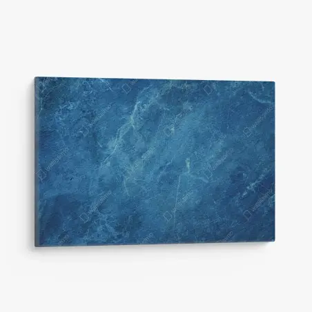 Tableau sur toile marbre bleu profond texturé – Wallnifity®