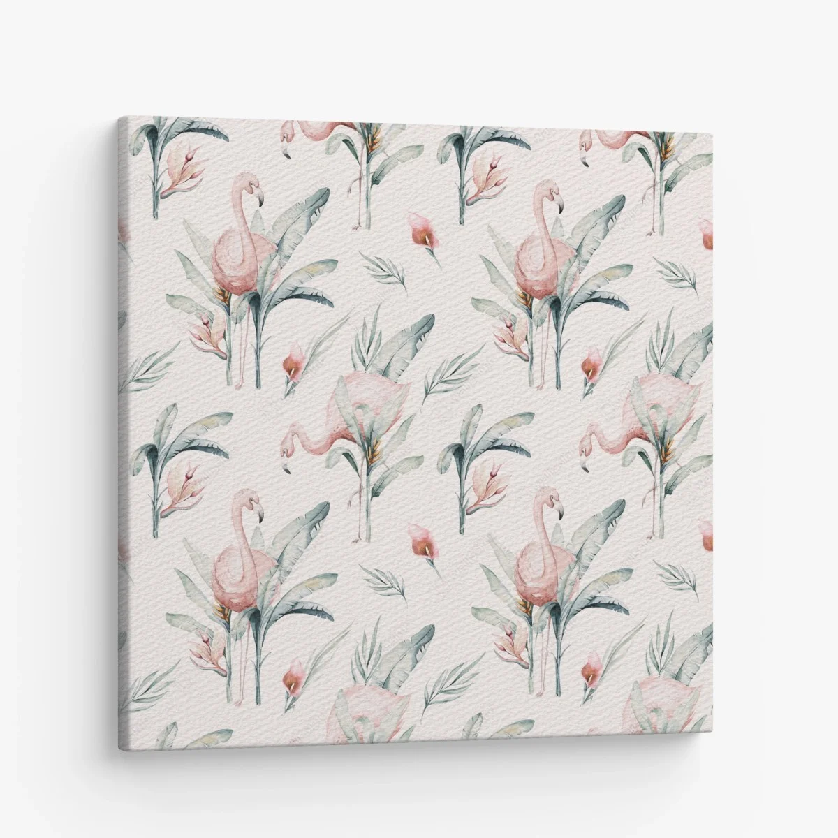 Tableau sur toile motif tropical de flamants roses aquarelle – Wallnifity® Tableau sur toile motif tropical de flamants roses aquarelle – Wallnifity®