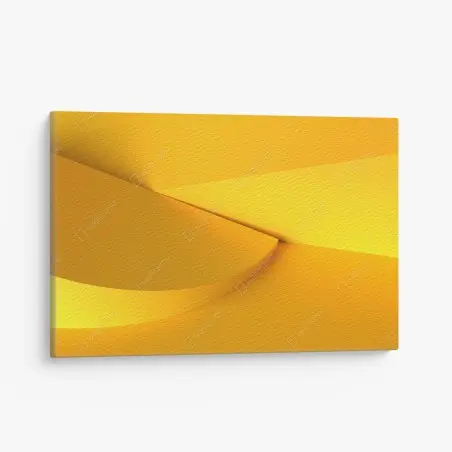 Tableau sur toile composition géométrique jaune minimaliste – Wallnifity®