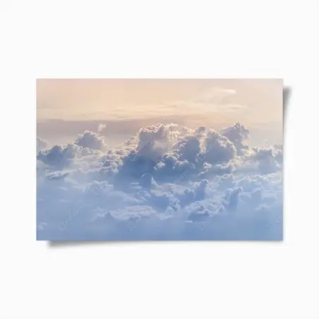 Poster paysage aérien de nuages au crépuscule – Wallnifity®