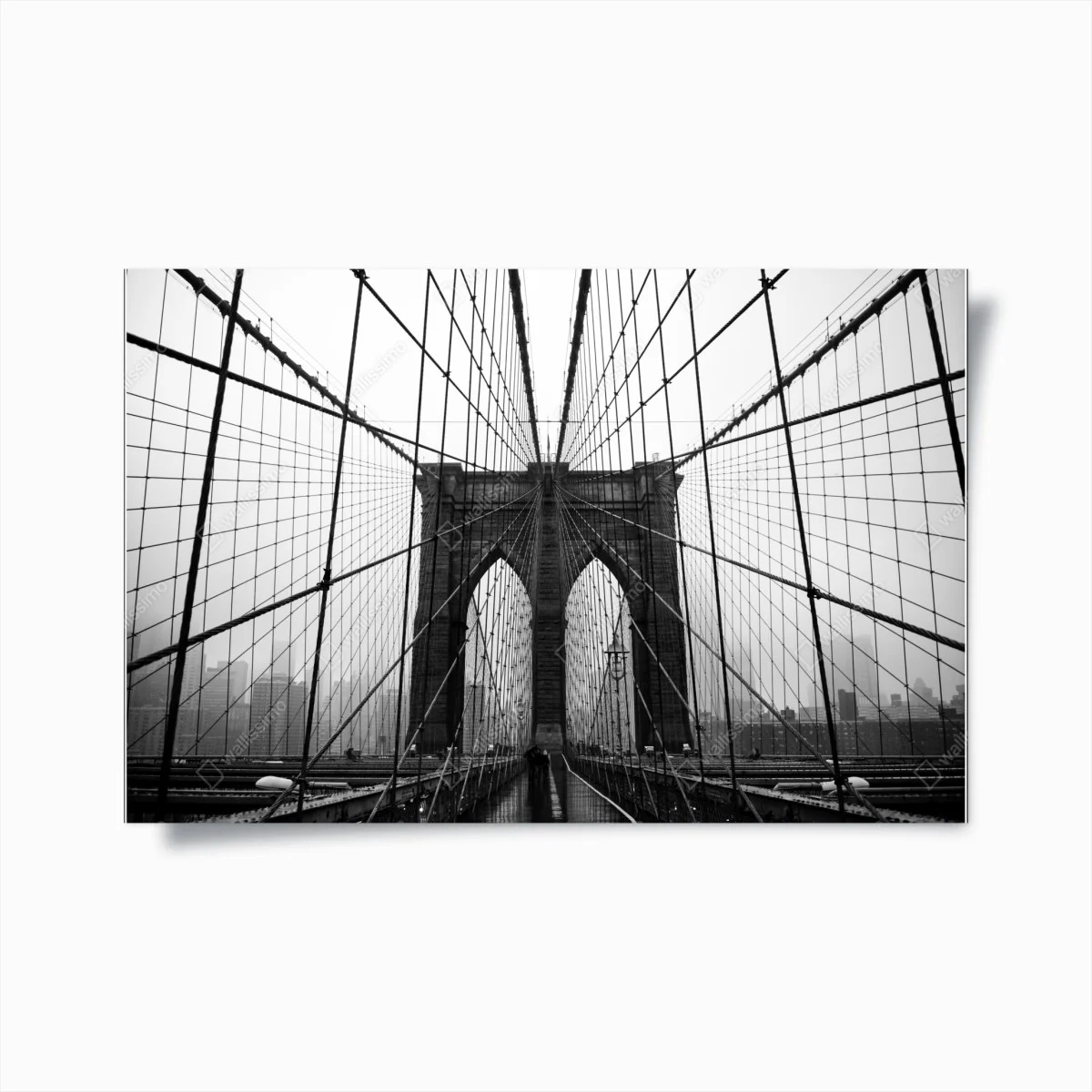 Poster perspective géométrique sur le pont de Brooklyn – Wallnifity® Poster perspective géométrique sur le pont de Brooklyn – Wallnifity®