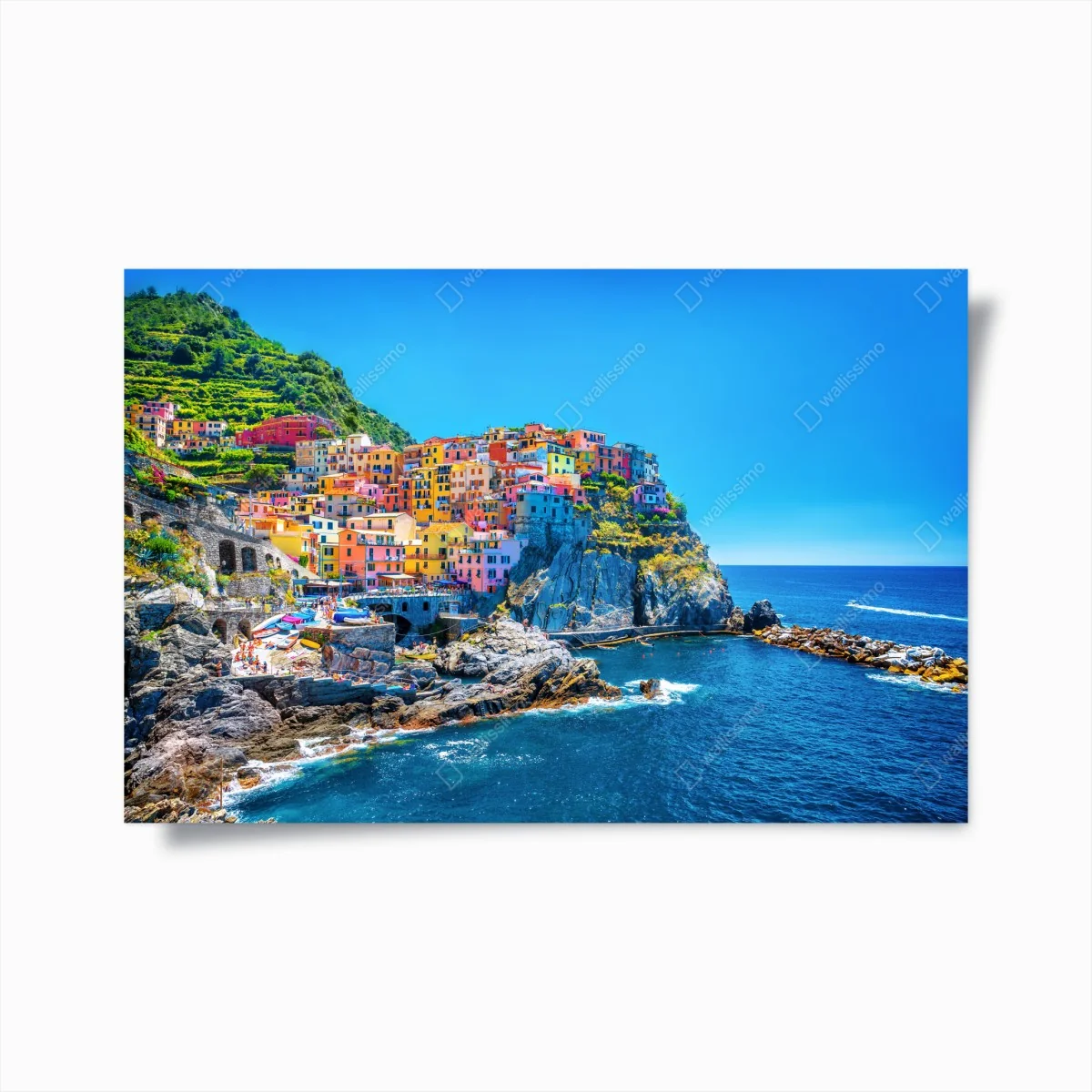 Poster paysage côtier coloré de Manarola – Wallnifity® Poster paysage côtier coloré de Manarola – Wallnifity®