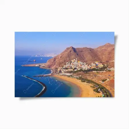 Poster côte ensoleillée de Las Teresitas, Tenerife – Wallnifity®
