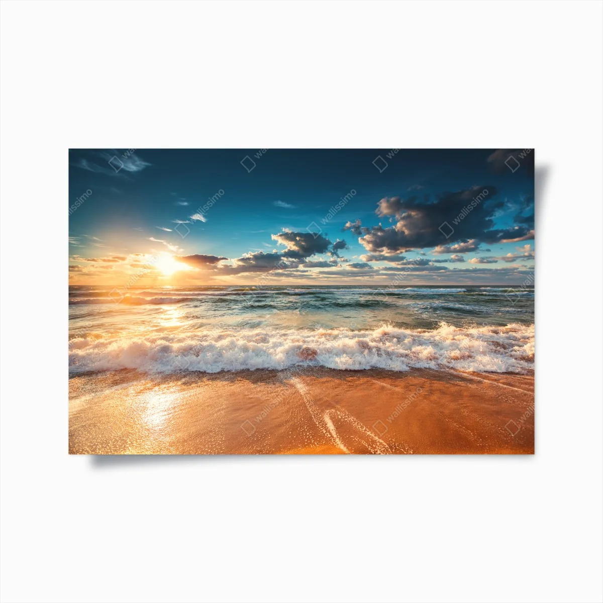 Poster lever de soleil doré sur la mer – Wallnifity® Poster lever de soleil doré sur la mer – Wallnifity®