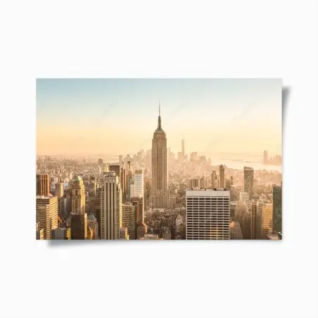 Poster vue iconique de New York au coucher de soleil – Wallnifity®
