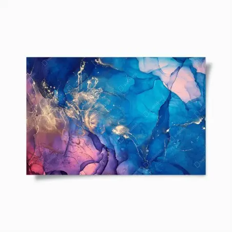 Poster marbrure céleste encre alcool – Wallnifity®