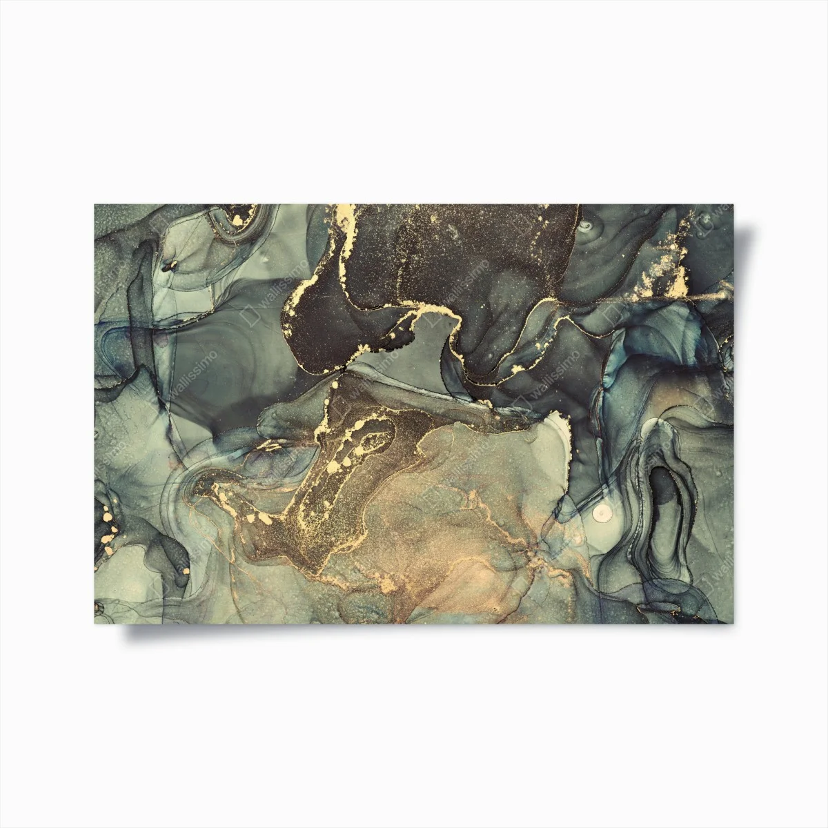 Poster rêverie dorée en encre marbrée – Wallnifity® Poster rêverie dorée en encre marbrée – Wallnifity®
