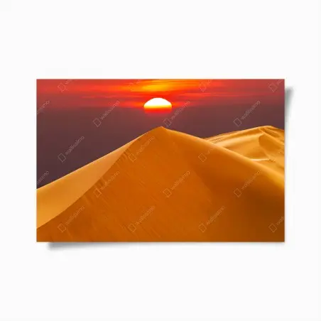 Poster coucher de soleil sur les dunes dorées – Wallnifity®