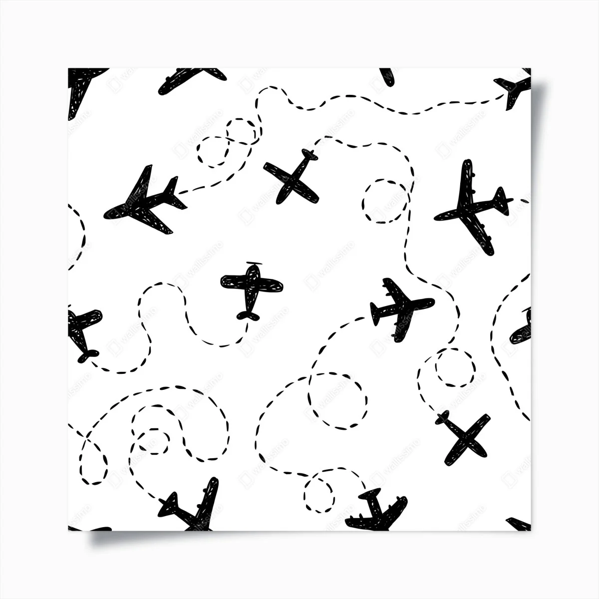 Poster motif d'avions en vol noir et blanc – Wallnifity® Poster motif d'avions en vol noir et blanc – Wallnifity®