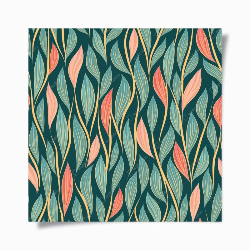 Poster motif feuilles élégantes art déco – Wallnifity® Poster motif feuilles élégantes art déco – Wallnifity®